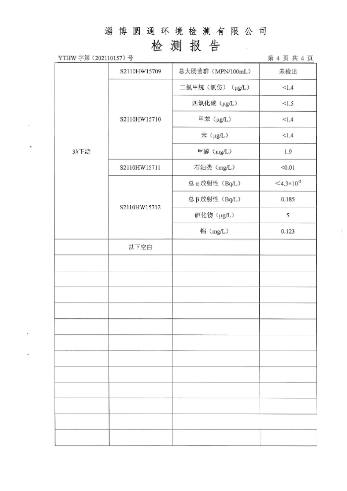 地下水检测报告2-5